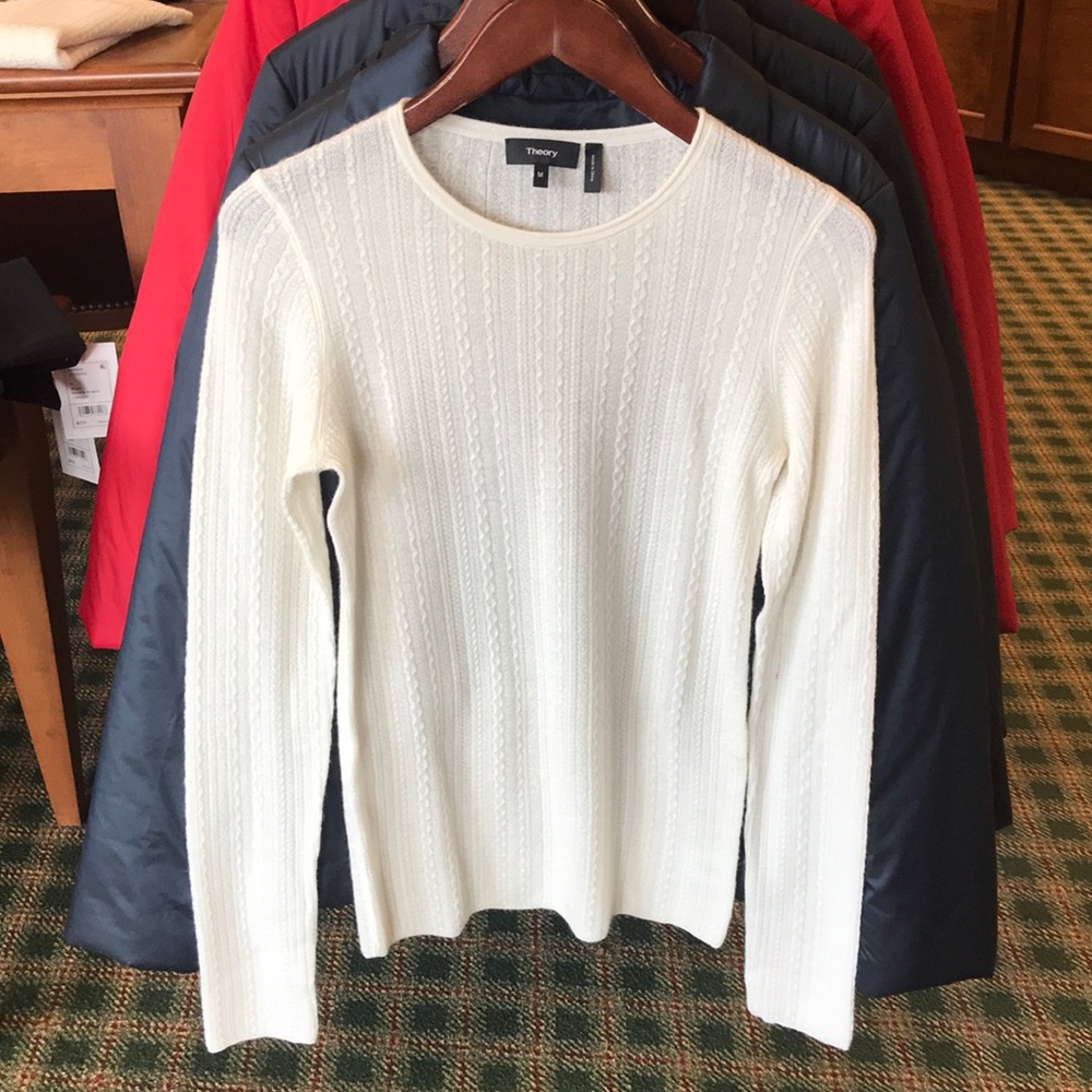 Theory Delicate Cable Crew Sweater - Picture 1 of 1